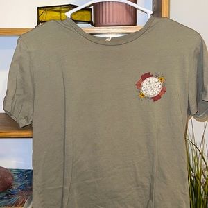 3 for $25!! Rip Curl Tillys Army Green Floral Logo Brand Mini tee